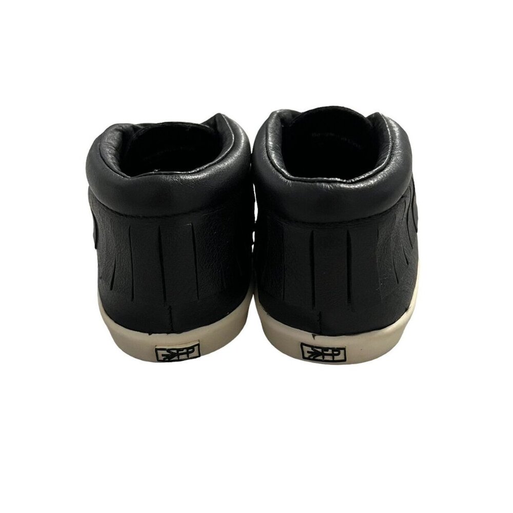 Freshly Picked Sz 11 Black Leather High Top Slip-On Sneakers - Picture 10 of 10
